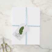 Pickles baby shower thema cadeaulabel (Met Touw)