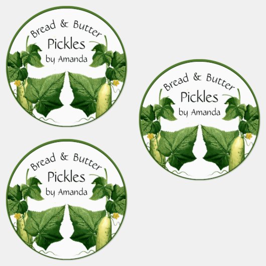 Pickles Brood & Boter Komkommer Art Labels (Groep)