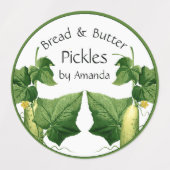 Pickles Brood & Boter Komkommer Art Labels (Design 2)