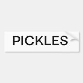 Pickles Bumpersticker (Voorkant)