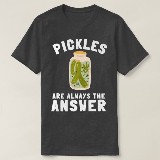 Pickles Cucumber Pickle Lover Pickle Jar Canned Fo T-shirt (Design voorkant)