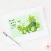 Pickles Design Conserveringslabel Rechthoekige Sticker (Envelop)