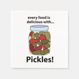 Pickles Elk eten is heerlijk met Pickles Party Servet