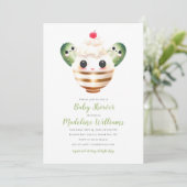 Pickles en Ice Cream Baby shower Invitation Kaart (Staand voorkant)