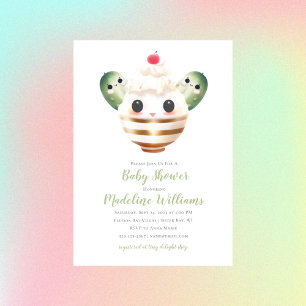 Pickles en Ice Cream Baby shower Invitation Kaart