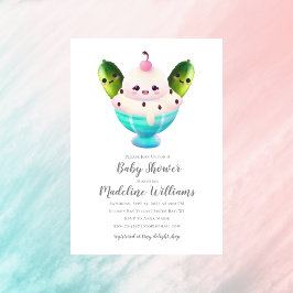 Pickles en Ice Cream Baby shower Invitation Kaart
