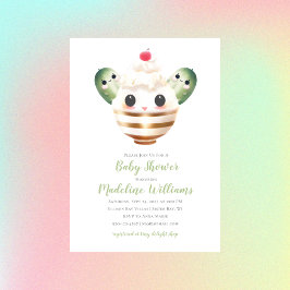 Pickles en Ice Cream Baby shower Invitation Kaart