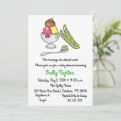 Pickles en Ice Cream Baby shower Kaart (Staand voorkant)