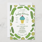 Pickles en Ice Cream Boy Baby shower Kaart (Voorkant)