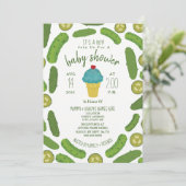 Pickles en Ice Cream Boy Baby shower Kaart (Staand voorkant)