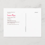 Pickles en Ice Cream Briefkaart Uitnodigingen (Achterkant)