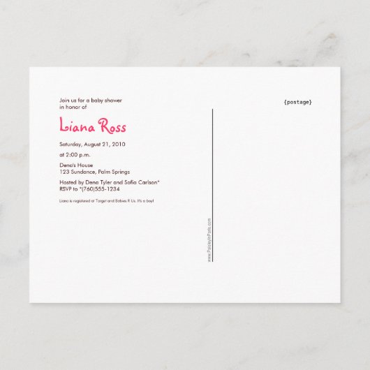 Pickles en Ice Cream Briefkaart Uitnodigingen (Achterkant)