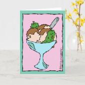 Pickles en ijs gefeliciteerd met de zwangerschap kaart (Gele Bloem)