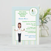 Pickles en ijsje Baby shower Kaart (Staand voorkant)