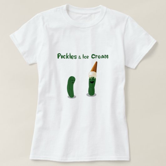 Pickles en ijskap: Zwangerschap T-shirt (Design voorkant)