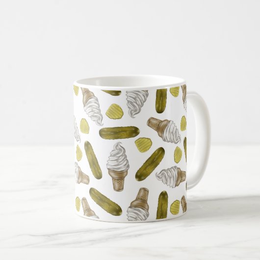 Pickles en ijskoffie Mok (Voorkant rechts)