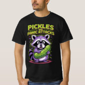 Pickles en paniekaanvallen - Raccoon Chaos Edition T-shirt (Voorkant)
