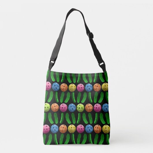 Pickles en Pickleballen Crossbody Tas (Achterkant)