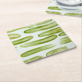 Pickles Green Kartonnen Onderzetters (Schuin)