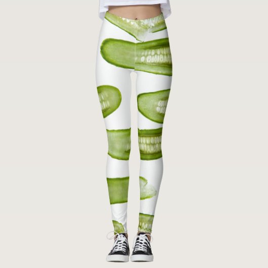 Pickles Green Leggings (Voorkant)