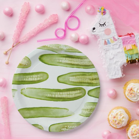 Pickles Green Papieren Bordje (Feest)