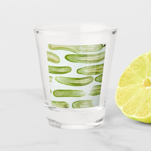 Pickles Green Shot Glas (Voorkant)