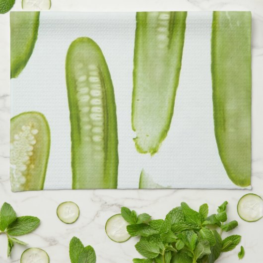 Pickles Green Theedoek (Gevouwen)