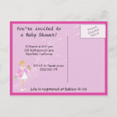 Pickles & Ice Cream Baby shower Post Kaart (Achterkant)