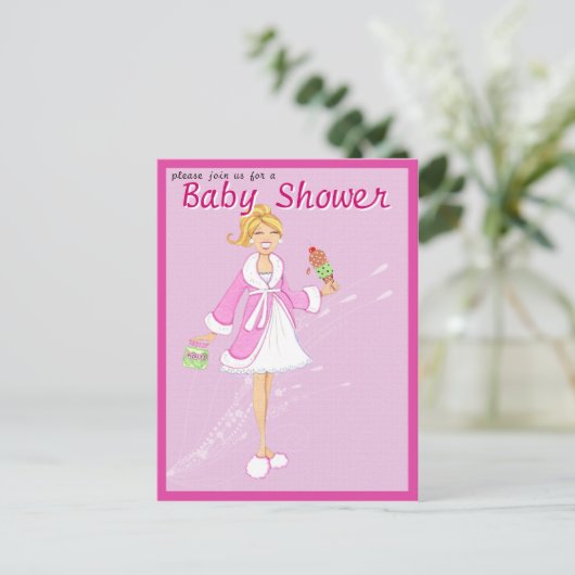 Pickles & Ice Cream Baby shower Post Kaart (Staand voorkant)