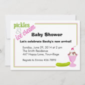 Pickles & Ice Cream Baby shower uitnodigen Kaart (Voorkant)