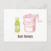 Pickles & Ice Cream Baby shower Uitnodiging (Voorkant)