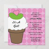 Pickles & Ice Cream Girls Baby shower Kaart (Voorkant)