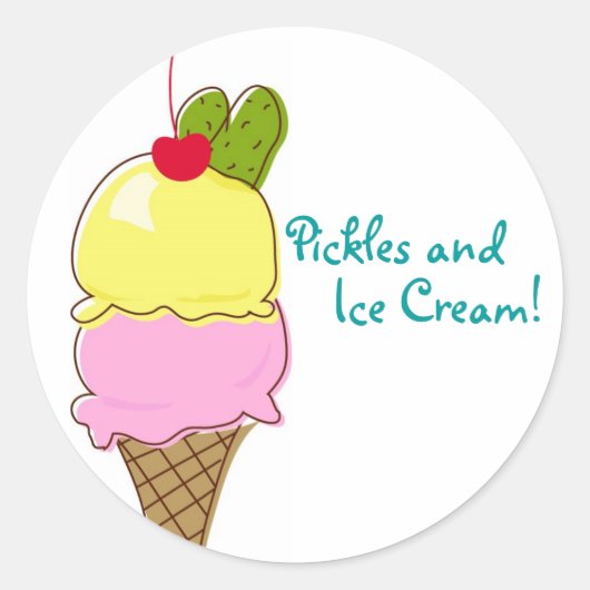 Pickles & Ice Cream Labels (Voorkant)