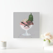 Pickles in Ice Cream Vierkante Klok (Huis)