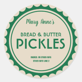 Pickles inblikpot label modern