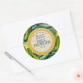 Pickles inblikt gepersonaliseerd vanuit de keuken  ronde sticker (Envelop)