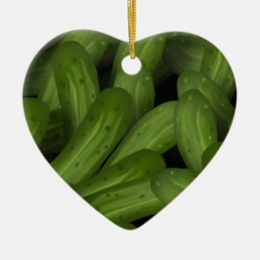 Pickles kerstversiering keramisch ornament (Voorkant)