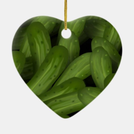 Pickles kerstversiering keramisch ornament (Achterkant)