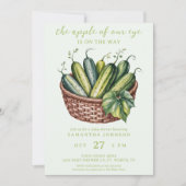 Pickles Komkommer Groene zwangerschap Baby shower Kaart (Voorkant)