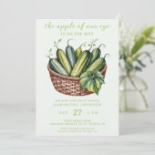 Pickles Komkommer Groene zwangerschap Baby shower Kaart (Staand voorkant)