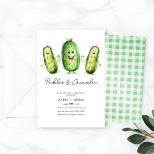 Pickles Komkommer Groene zwangerschap Baby shower Kaart