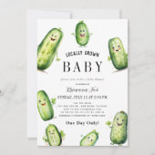 Pickles Komkommer Groene zwangerschap Baby shower Kaart (Voorkant)