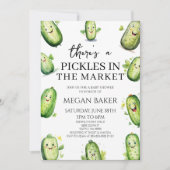 Pickles Komkommer Groene zwangerschap Baby shower Kaart (Voorkant)