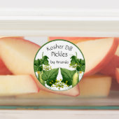Pickles Kosher Dill Komkommer Art Labels (Aangebracht)
