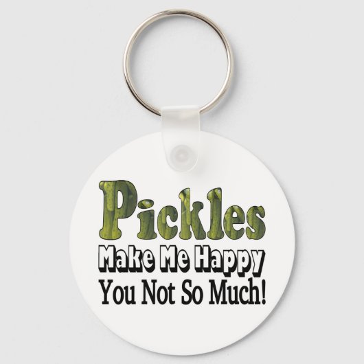 Pickles maakt me gelukkig sleutelhanger (Voorkant)