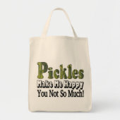Pickles maakt me gelukkig tote bag (Voorkant)