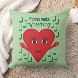 "Pickles maken mijn hart zingen!" zingend hart Kussen