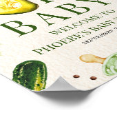 Pickles & Pacifiers Neutrale Welkom bij Baby Showe Poster (Hoek)