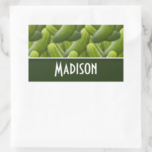 Pickles; Pickle Pattern Rechthoekige Sticker (Tas)