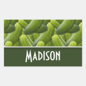 Pickles; Pickle Pattern Rechthoekige Sticker (Voorkant)